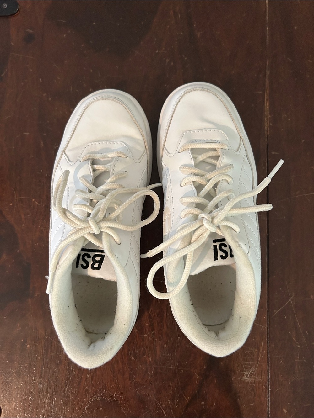 White Kids' Lace-Up Sneakers with Comfortable Fit